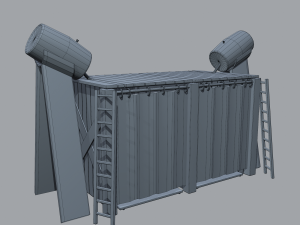 Medieval shower 3D Модель