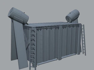 Medieval shower 3D Model