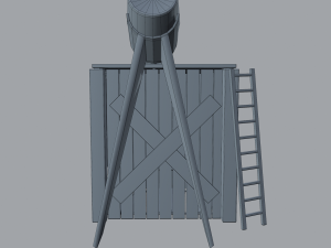 Medieval shower 3D Модель