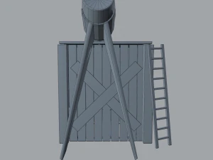 Medieval shower 3D Model