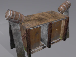 Medieval shower 3D Model