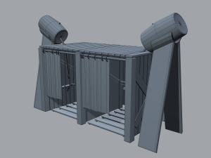 Medieval shower 3D Модель