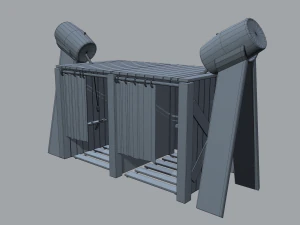 Medieval shower 3D Model