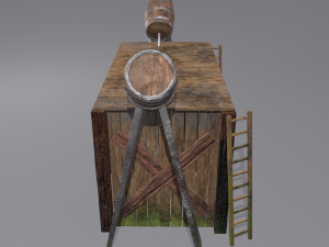 Medieval shower 3D Модель