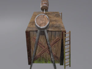 Medieval shower 3D Model