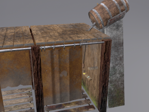 Medieval shower 3D Модель