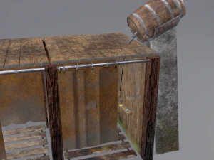 Medieval shower 3D Model