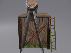 Medieval shower 3D Модель