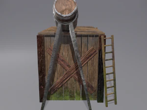 Medieval shower 3D Model