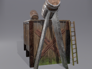 Medieval shower 3D Модель