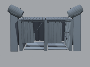 Medieval shower 3D Модель