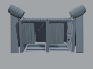 Medieval shower 3D Model