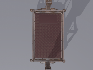 Antique medieval cradle Modelo 3D