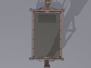 Antique medieval cradle Modelo 3D