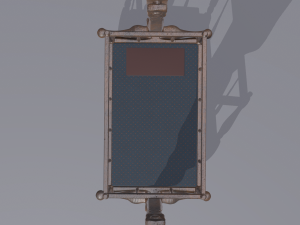 Antique medieval cradle Modelo 3D