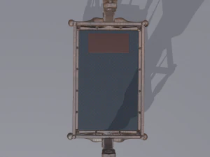 Antique medieval cradle 3D Model