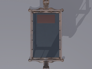 Antique medieval cradle Modelo 3D