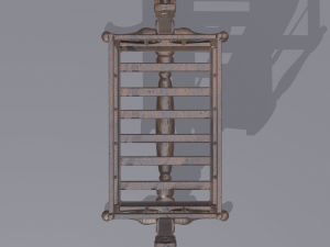 Antique medieval cradle Modelo 3D