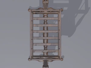 Antique medieval cradle 3D Model