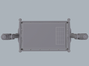 Antique medieval cradle Modelo 3D