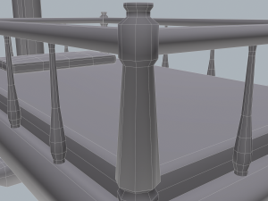 Antique medieval cradle Modelo 3D