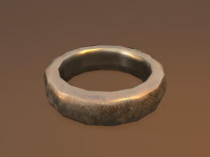 gold band ring 3D मॉडल