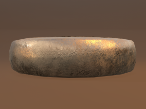 gold band ring 3D मॉडल