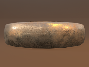 gold band ring 3D मॉडल