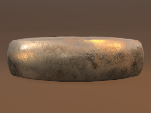 gold band ring 3D मॉडल