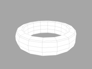 gold band ring 3D मॉडल