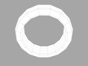gold band ring 3D मॉडल