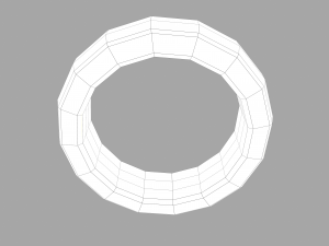 gold band ring 3D मॉडल