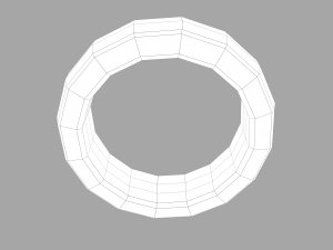 gold band ring 3D मॉडल