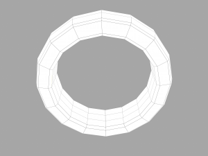 gold band ring 3D मॉडल