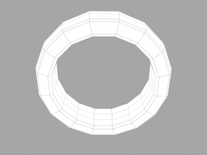 gold band ring 3D मॉडल