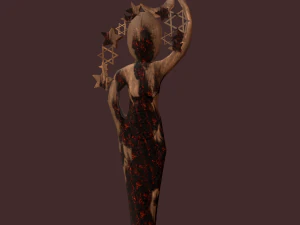 pagan statues set 3D Model