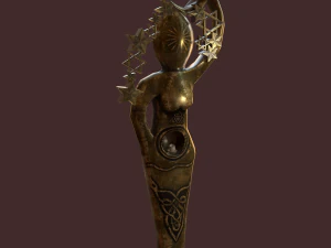 pagan statues set 3D Model