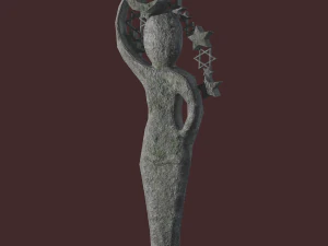 pagan statues set 3D Model