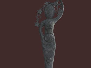 pagan statues set 3D Модель