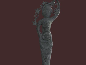 pagan statues set 3D Model