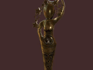 pagan statues set 3D Model