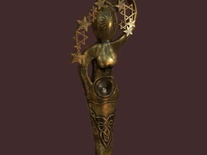 pagan statues set 3D Model