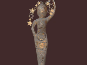 pagan statues set 3D Model