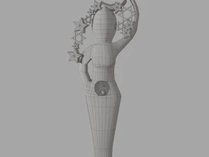 pagan statues set 3D Model