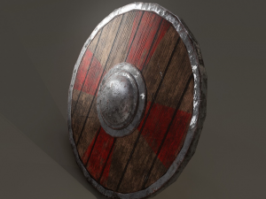 Wooden shield 3D Model