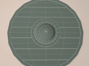 Wooden shield 3D Model