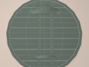 Wooden shield 3D Model