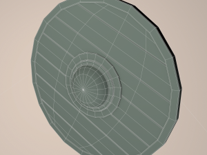 Wooden shield 3D Model