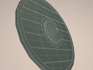 Wooden shield 3D Model