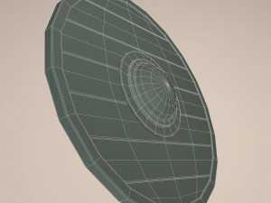 Wooden shield 3D Model